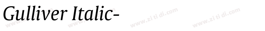 Gulliver Italic字体转换 Gulliver Italic字体转换